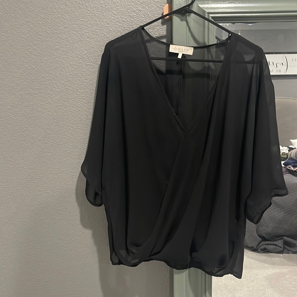 Beautiful sheer black top